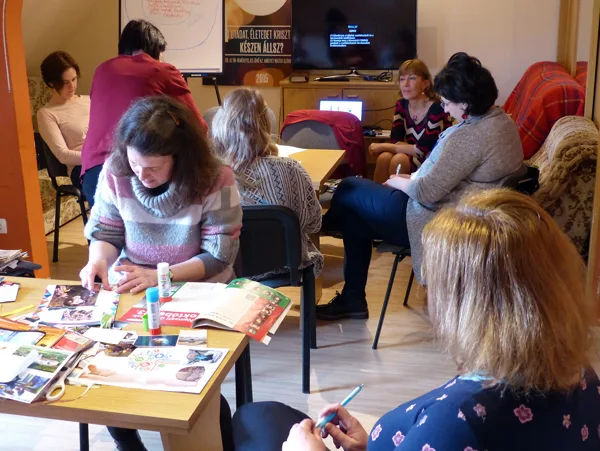Poszterkészítés Gerber Zsuzsa workshopján